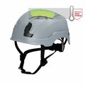 General Electric Safety Helmet, Vented, Gray GH400G